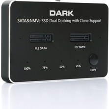 Dark M2 SSD Disk İstasyonu Clone Docking Station (DK-AC-DSDM2C)