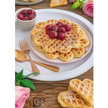 Omake Kare Waffle Makinesi Kalp Çiçek Ø190