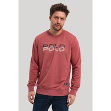 New World Polo Bisiklet Yaka Kestane Slim Fit Sweatshirt 23FWM60166