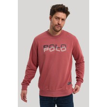 New World Polo Bisiklet Yaka Kestane Slim Fit Sweatshirt 23FWM60166
