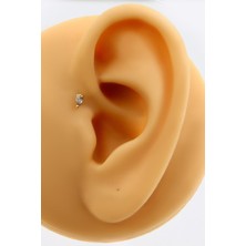 Altın Kesesi 14 Ayar Altın Damla Piercing Tragus Helix
