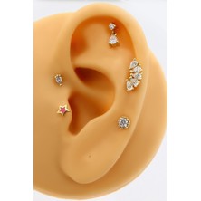 Altın Kesesi 14 Ayar Altın Damla Piercing Tragus Helix