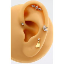 Altın Kesesi 14 Ayar Altın Damla Piercing Tragus Helix