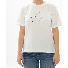 Kumsalina Clothes Kuş Desenli T-Shirt