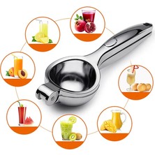 Kuadu Shop Gümüş Büyük Stil Manuel Narenciye Sıkacağı El Portakal Sıkacağı Limon Meyve Sıkacağı Narenciye Pres Makinesi Ev Için Paslanmaz Çelik Mutfak Aksesuarları (Yurt Dışından)