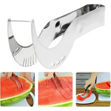 Kuadu Shop Karpuz Dilimleme Kesici Tart Kepçe Paslanmaz Çelik Meyve Sebze Aracı (Yurt Dışından)