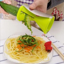 Kuadu Shop Beyaz Bir Stil Bıçak Değiştirilebilir Sebze Spiral Dilimleyici Kesici Sebze Spiralizer Rende Havuç Salatalık Zu Spagetti L (Yurt Dışından)