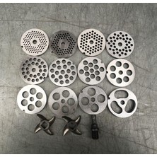 Kuadu Shop 3 Delik 2 Stil #32 Tip Değiştirilebilir Kıyma Makinesi Plakası Delik Yemek Kıyma Plakası Delikli Süzgeç Manganez Çelik Doğrayıcı Disk (Yurt Dışından)