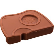 Kuadu Shop M Kahverengi Tarzı Cof Tampers Mat Fluted Cof Tampering Corner Mat Pad Tool Made For Baristas With Non-Slippery Food Safe Silicone (Yurt Dışından)