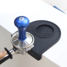 Kuadu Shop M Kahverengi Tarzı Cof Tampers Mat Fluted Cof Tampering Corner Mat Pad Tool Made For Baristas With Non-Slippery Food Safe Silicone (Yurt Dışından)