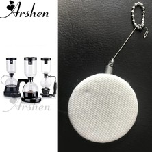 Kuadu Shop Arshen Yeniden Kullanılabilir Sifon Kahve Bezi Filtre Flanel Kahve Filtresi Hario Yama Sifon Diguo Elektrikli Sifon Kahve Makinesi Için Kullanın (Yurt Dışından)