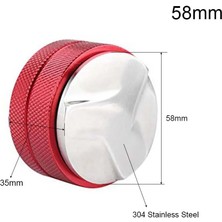 Kuadu Shop Kırmızı 3 Açı 58MM Stili 51MM Paslanmaz Çelik Kahve Makinesi Dipsiz Filtre Tutucu Portafilter Espresso Kahve Makinesi Ahşap Plastik Saplı Filtre (Yurt Dışından)