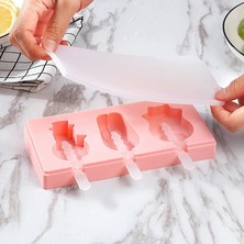 Kuadu Shop No.11 Stili Silikon Dondurma Kalıbı Sevimli Karikatür Buzlu Şeker Kalıbı Kapaklı ve Çubuklarla Yeniden Kullanılabilir Buz Pop Kalıbı Buz Lolly Kalıp Ev Mutfak Aletleri (Yurt Dışından)