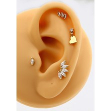 Altınkesesi Altın Kıkırdak Küpe Tekli Markiz Piercing Tragus Helix