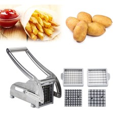 Kuadu Shop 1 Adet Tarzı Paslanmaz Çelik Patates Kesme Makinesi Patates Kızartması Kesici Patates Dilimleme Doğrayıcı Salatalık Mutfak Aksesuarı Manuel Işlemci Hwc (Yurt Dışından)