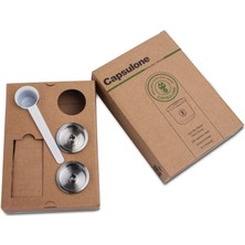 Kuadu Shop 2 Kapsül Tarzı Illy Kahve Makinesi Için Capsulonefit Paslanmaz Çelik Metal Doldurulabilir Yeniden Kullanılabilir Kapsül Illy Cafe Kapsül Kapsülü Için Uygun (Yurt Dışından)