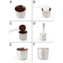 Kuadu Shop 2 Kapsül Tarzı Illy Kahve Makinesi Için Capsulonefit Paslanmaz Çelik Metal Doldurulabilir Yeniden Kullanılabilir Kapsül Illy Cafe Kapsül Kapsülü Için Uygun (Yurt Dışından)