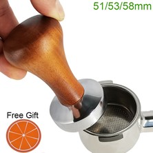 Kuadu Shop Gümüş Yüzük 53MM Tarzı Kahve Barista Espresso Düz Tamper Taban Pres Matı Dozaj Halkası Kahve Sepeti Portafilter Tutucu (Yurt Dışından)