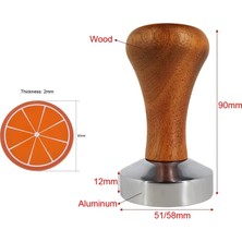 Kuadu Shop Gümüş Yüzük 53MM Tarzı Kahve Barista Espresso Düz Tamper Taban Pres Matı Dozaj Halkası Kahve Sepeti Portafilter Tutucu (Yurt Dışından)
