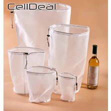 Kuadu Shop 120 Mesh 19X28CM Stili Somun Süt Torbası Ticari Gradefine Mesh Naylon Torba Tülbent Cold Brew Kahve Filtresi Yeniden Kullanılabilir Meyve Suyu Sebze Suyu (Yurt Dışından)