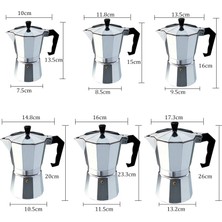 Kuadu Shop 05 450ML Tarzı Kahve Makinesi Alüminyum Mocha Espresso Percolator Pot Kahve Makinesi Moka Pot ml Ocak Üstü Kahve Makinesi (Yurt Dışından)