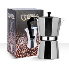 Kuadu Shop 05 450ML Tarzı Kahve Makinesi Alüminyum Mocha Espresso Percolator Pot Kahve Makinesi Moka Pot ml Ocak Üstü Kahve Makinesi (Yurt Dışından)