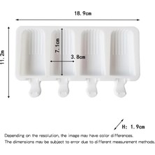 Kuadu Shop D-Beyaz Tarzı 4 Delikli Dondurma Araçları Makinesi Elmas Silikon Kalıp Buzlu Şeker Küp Küçük Kalıplar Pasta Kalıbı Şeker Çubuğu Topu Çikolata Tepsisi Mutfak (Yurt Dışından)