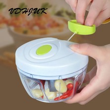 Kuadu Shop Beyaz Stil Drog Yeni Yüksek Li Doğrayıcı Sarımsak Kesici Sebze Meyve Büküm Parçalayıcı Manuel Kıyma Makinesi (Yurt Dışından)