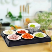 Kuadu Shop Beyaz Stil Drog Yeni Yüksek Li Doğrayıcı Sarımsak Kesici Sebze Meyve Büküm Parçalayıcı Manuel Kıyma Makinesi (Yurt Dışından)