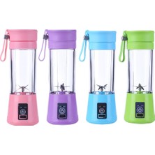 Kuadu Shop Pembe Tarzı 6 Bıçaklı Mini USB Taşınabilir Şarj Edilebilir Mini Elektrikli Meyve Sıkacağı Şişe Meyve Mikseri Manuel Mutfak Robotları (Yurt Dışından)