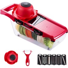 Kuadu Shop JJYP020-MAVI Bir Stil Sebze Kesici Mandoline Dilimleyici Mutfak Aksesuarları Meyve Kesici Patates Soyucu Havuç Peynir Rende Sebze Dilimleyici (Yurt Dışından)