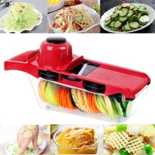 Kuadu Shop JJYP020-MAVI Bir Stil Sebze Kesici Mandoline Dilimleyici Mutfak Aksesuarları Meyve Kesici Patates Soyucu Havuç Peynir Rende Sebze Dilimleyici (Yurt Dışından)