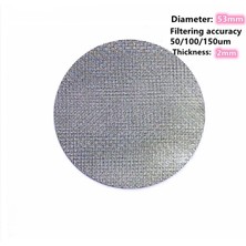 Kuadu Shop 53,5x2 mm Stili 50UM .5 Iletişim Duş Ekranı Puck Ekran Filtresi Mesh Expresso Portafilter Kahve Makinesi Için Evrensel Olarak Kullanılır (Yurt Dışından)