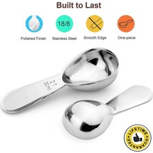 Kuadu Shop 2 Yemek Kaşığı - 30ML Tarzı Dayanıklılık Paslanmaz Çelik Kahve Kaşıkları ve Ölçü Kaşıkları, Tam Ergonomik Yemek Kaşığı - 1 Yemek Kaşığı Yemek Kaşığı (Yurt Dışından)