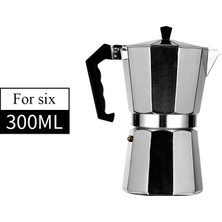 Kuadu Shop 300ML Tarzı ml Alüminyum Mocha Cezve Hızlı Ocak Üstü Kahve Bira Makinesi Klasik Sekizgen Şekil Mutfak Aksesuarları Kahve Gereçleri (Yurt Dışından)