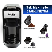 Fantom Mıxpresso Ks 1450 Mısscoffee Hediyeli Kutu Siyah