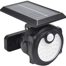 Powermaster SH-1705A 26 Ledli Sensörlü 3 Modlu Solar İndiksiyon Duvar Lambası