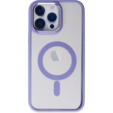 Newface Apple iPhone 14 Pro Kılıf Room Magneticsafe Silikon - Lila 277097