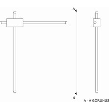 voxlamp lighting solutions LED Duvar Aplik Sword Dock