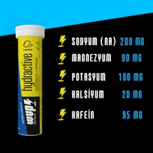 WUP Hydractive Limonlu 3x20 Porsiyon, Efervesan Tablet Sporcu Besini Elektrolit Kafein