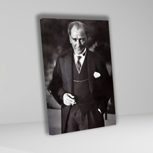 Gaagart Tekli Dikey Kanvas Ofis Tablosu Klasik Atatürk Portresi