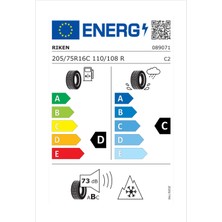 Riken 205/75 R16C 110/108R Cargo Winter Ticari Kış Lastiği (Üretim Yılı: 2023)