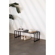 3Art Metal Ayakkabılık ve Çok Amaçlı Raf - Dekoratif Metal Ayakkabılık - Antre Hol Raf