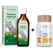 VOOP Multi Vitamin Multi Mineral Şurup 150 ml Multi Vitamin Multi Mineral 30 Kapsül