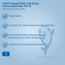 VOOP Omega 3 Epa&Dha Balık Yağı Portakal Aromalı Şurup 150 ml 2 Adet