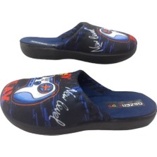 Gezer Erkek Çocuk Siyah-Mavi Oyuncak Figürlü Ev Içi Terlik GZRR778-007