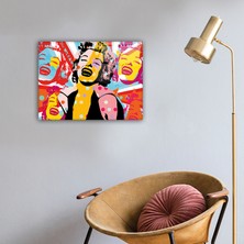 Cam Tablo | Popart Serisi | Marliyn Monroe | 30CM x 40CM