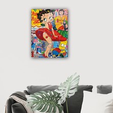 Cam Tablo | Popart Serisi | Betty Boop | 30CM x 40CM
