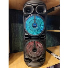 Hepu 936 Tws Bluetooth Speakers Parti Hoparlörü  Mikrofonlu 8 Inc*2 Subwoofer