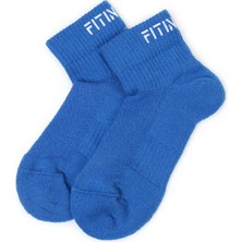 Premium Performance quarter Unisex Spor çorap mavi